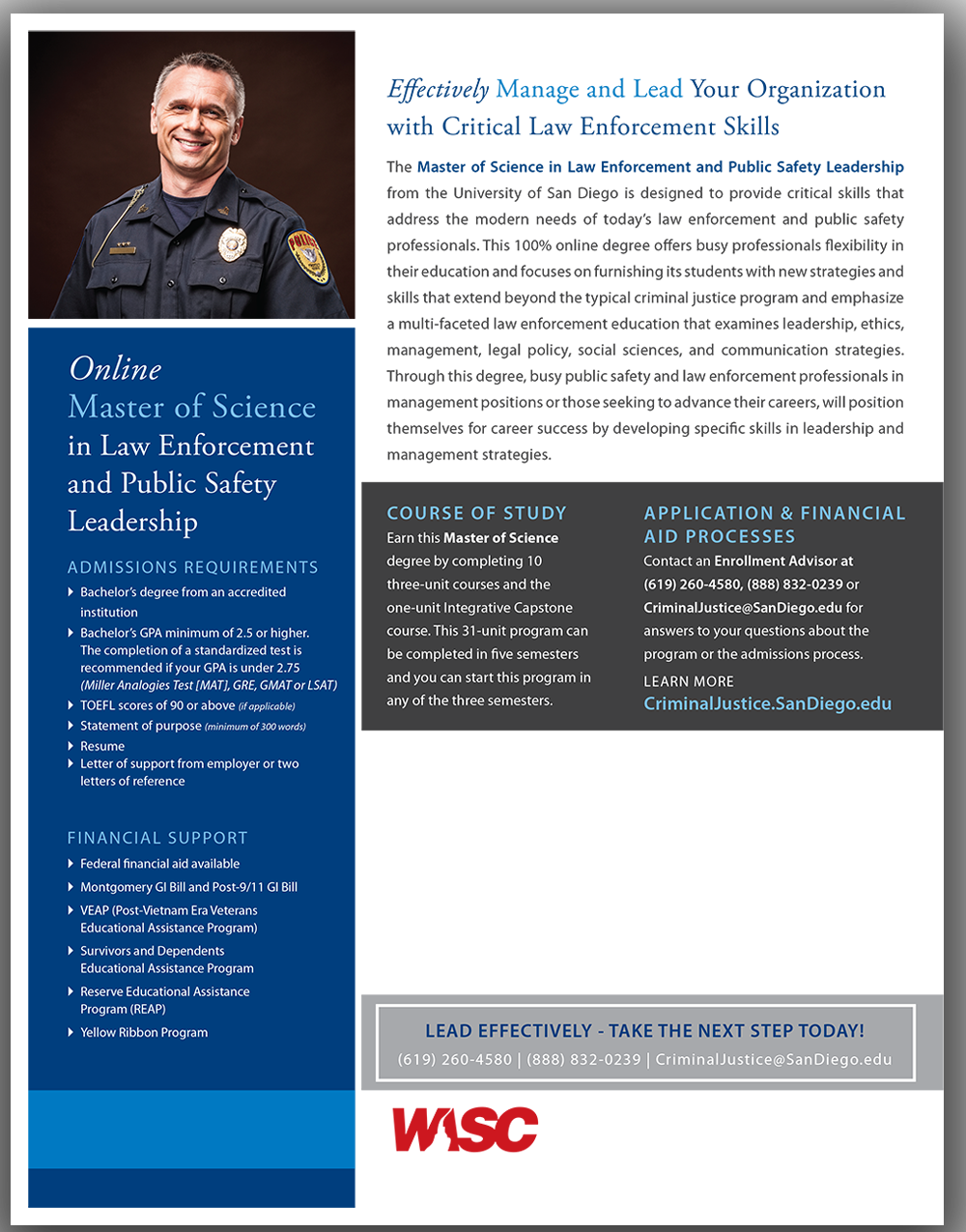 San Diego Master Science in Law Enforcement